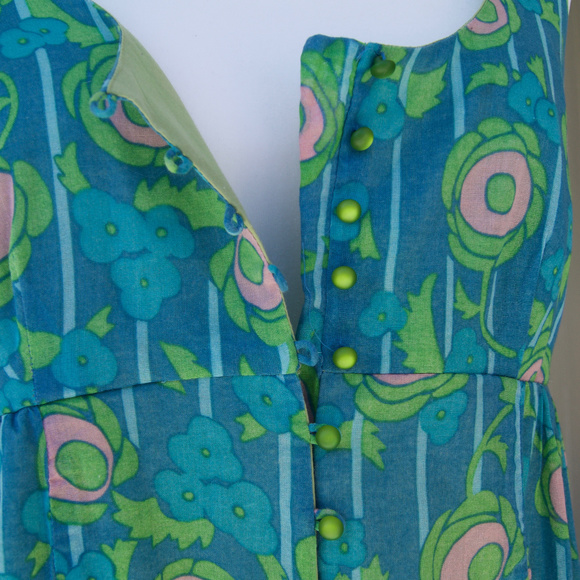 Johnny Martin Button Front Boho Chic Sundress - Picture 7 of 8